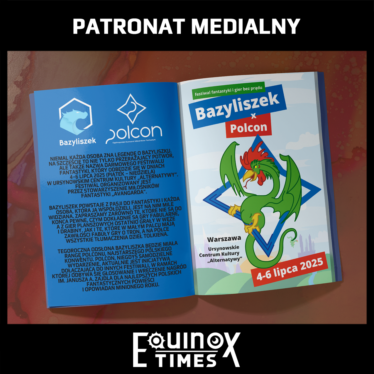 Bazyliszek x Polcon 2025 – Patronat medialny